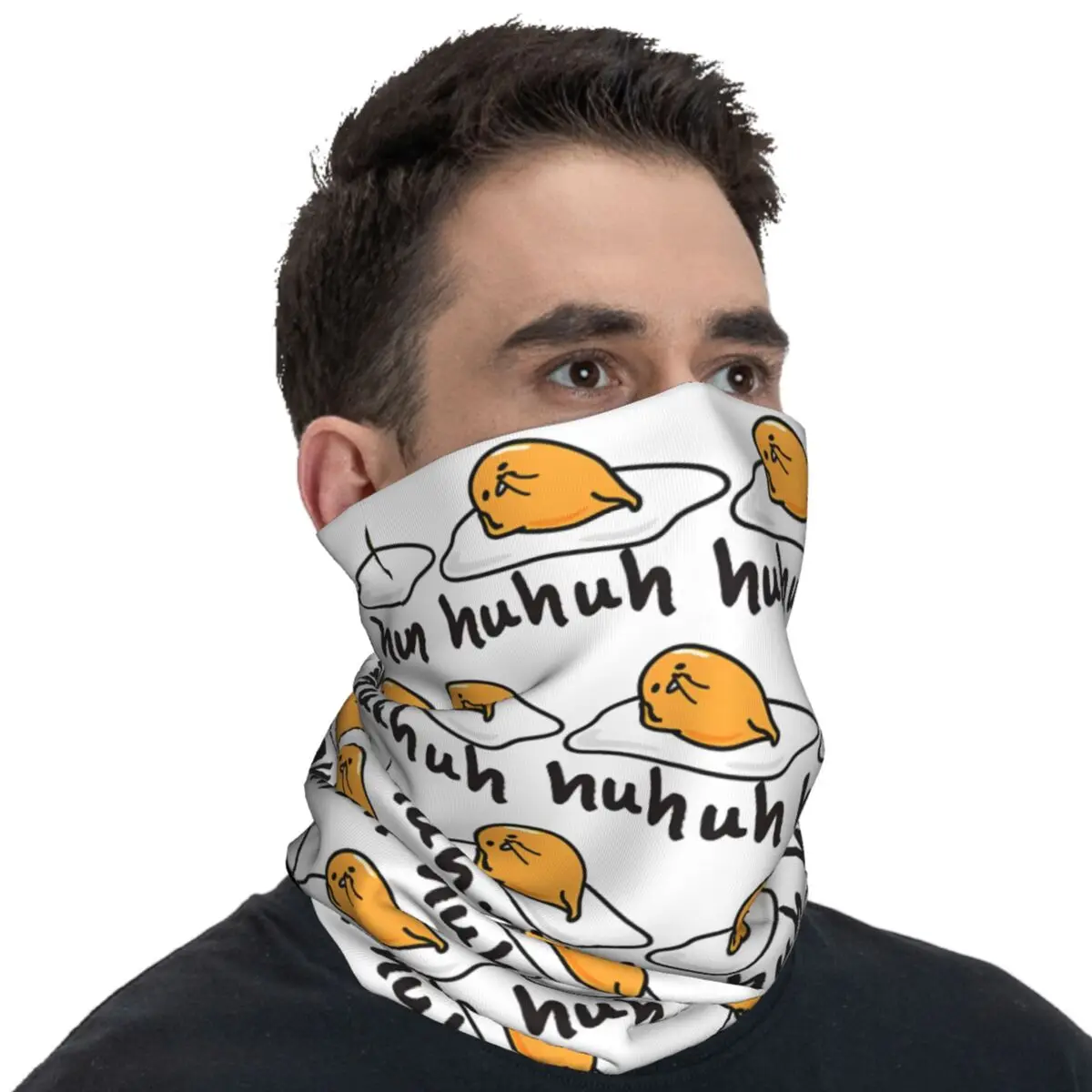 Outdoor Sports Balaclava Gudetama Huhuk Bicycle Mask Neck Warmer Tactical Mask Trendy Hiking Camping Anti-UV Neck Gaiter