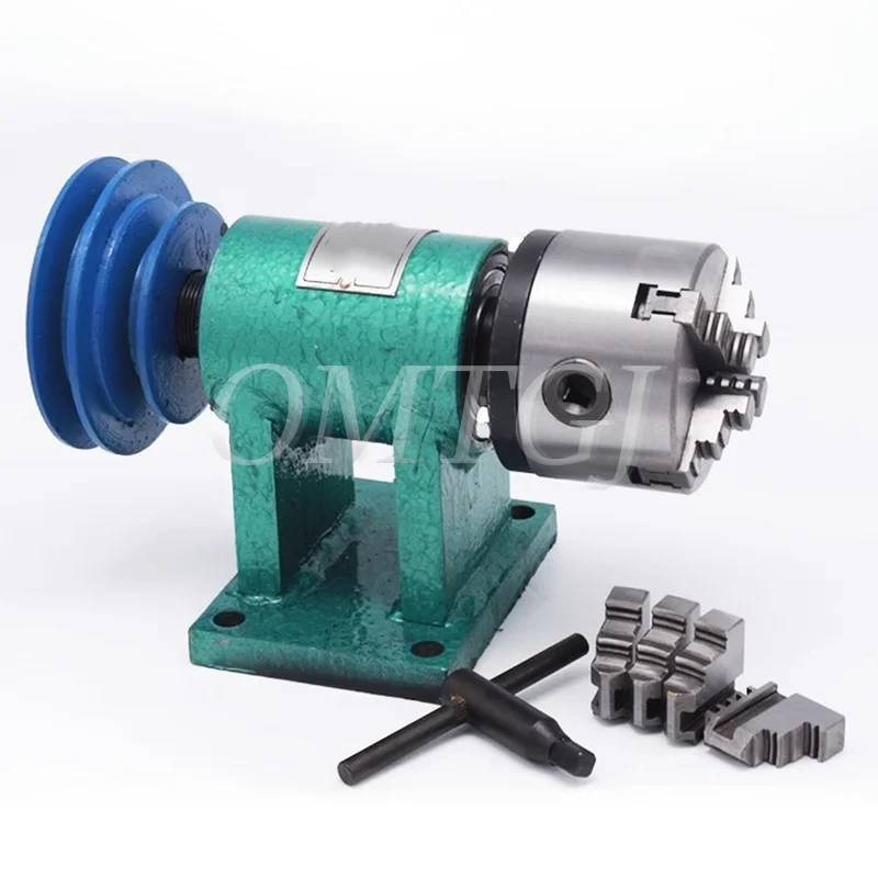 Homemade Lathe Spindle Woodworking DIY Metal Assembly Bead Machine Three-claw Four-claw Self-centering Chuck Modification Set