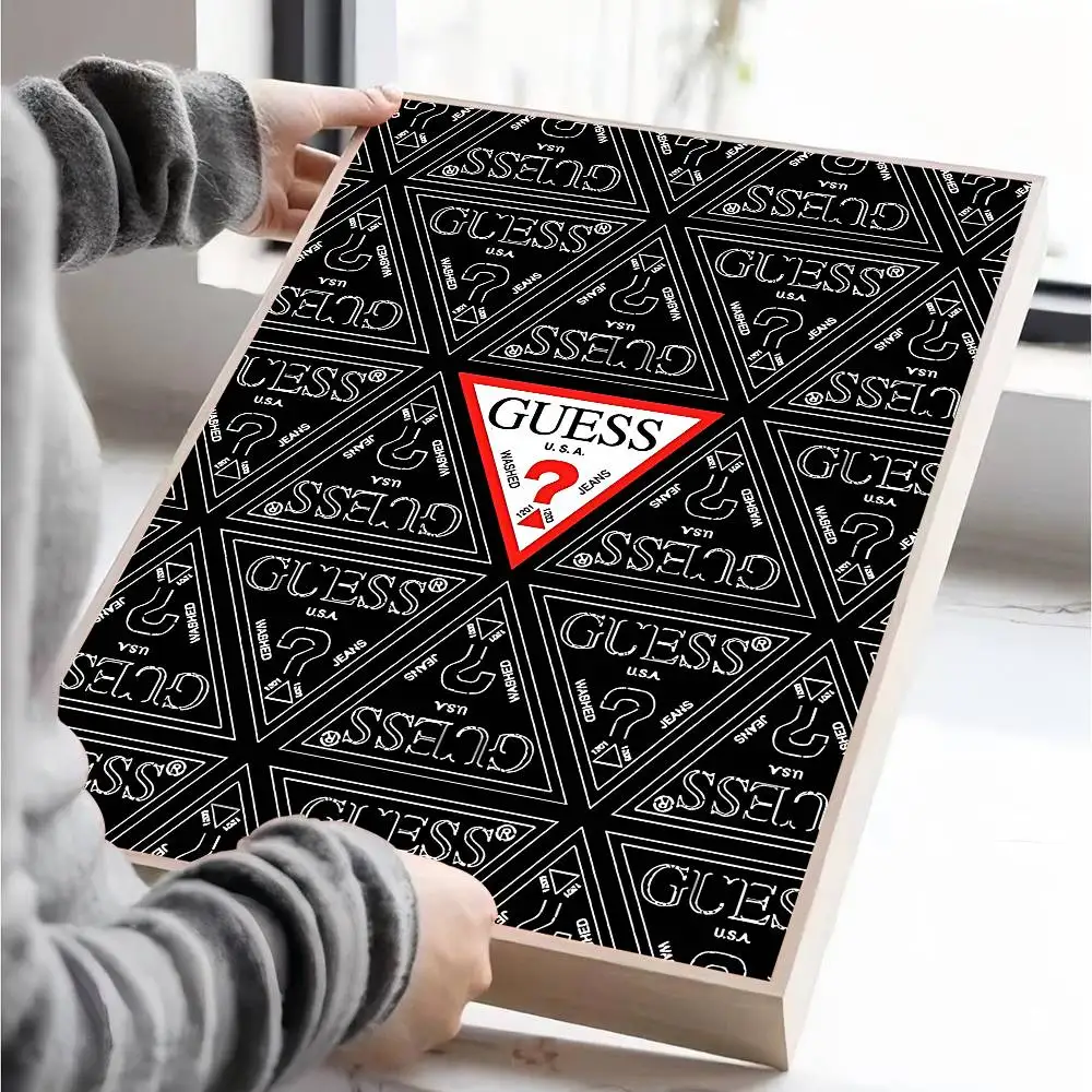 Fashion G-Guess-s DIY Sticky Poster Fancy Wall Sticker for Living Room Bar Decoration Wall Decor