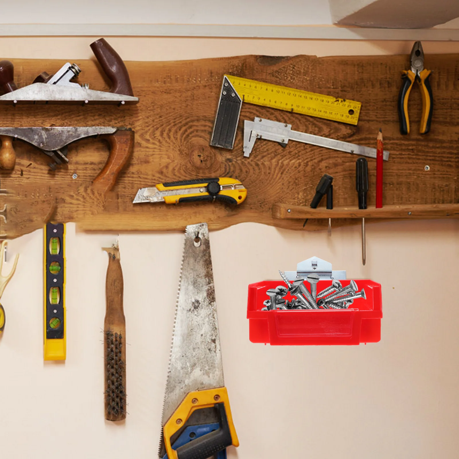 3 قطعة Pegboard جدار المنظم صناديق الثقيلة فائدة تخزين صناديق المرآب أداة المنزل حامل الوتد مجلس المنظم الملحقات