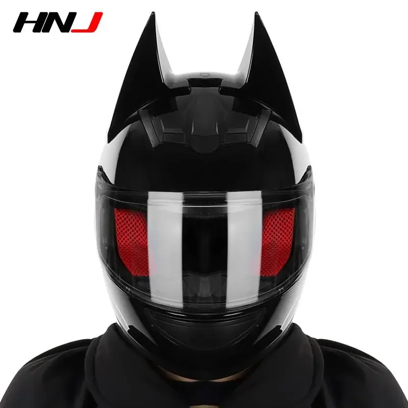 Bat Motorcycle Helmet Capacetes Full Face Color lens Helmet Casco Moto Street Knight Equipment Cascos para moto DOT Approved