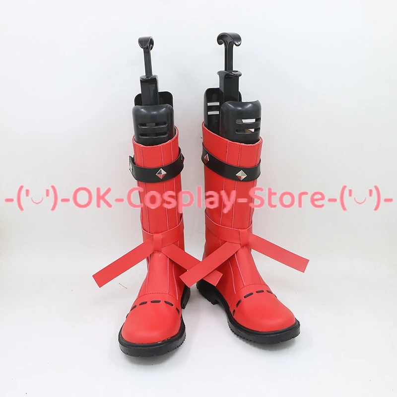 Dawn Cosplay Shoes Hikari Cosplay Props PU Leather Shoes Halloween Boots Custom Made