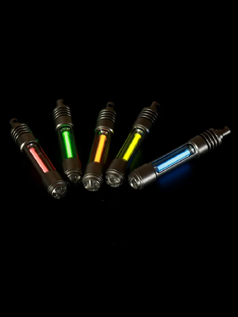 Titanium Alloy Tritium Tube Keychain, Pendant Signal Light, Self Illuminating, Easy Disassembly, T323p