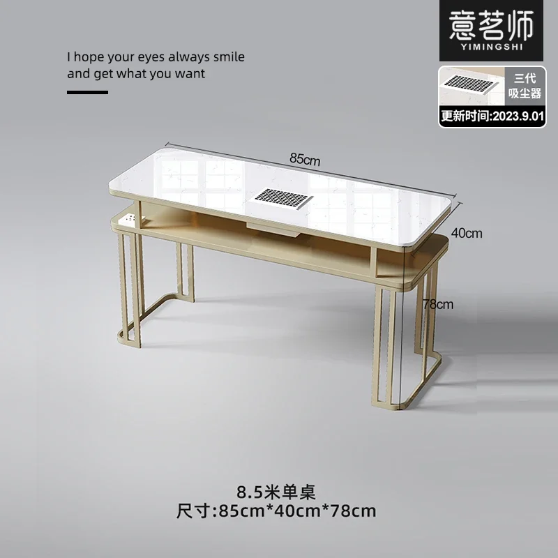 

Japanese Modern Luxury Nail Table Marble Tabletop Professional Manicure Table Nail Artist Mesa Manicure Salon Furniture KMNT