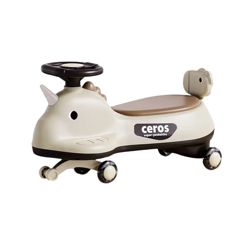 Samochodzik dla malucha 1-3 lat z funkcją Anti-Tip Twist, światło LED, obrót o 360 stopni °   Ciche kółka, solidna konstrukcja obrotowa do zabawy w pomieszczeniach, prezent na pierwsze urodziny.