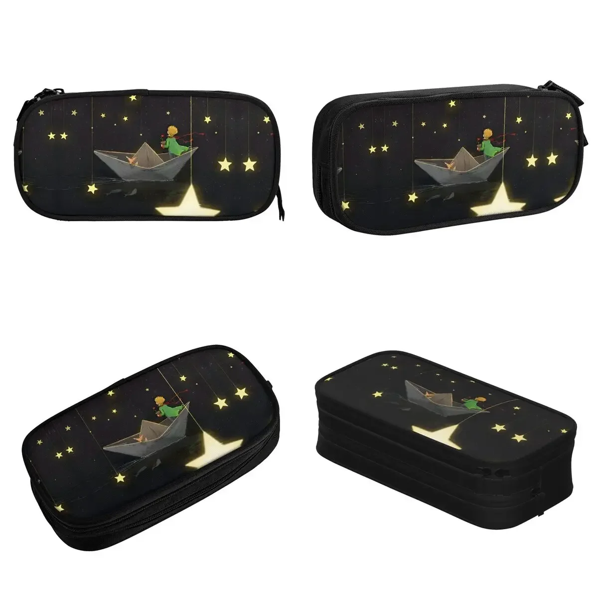 The Little Prince On Board Pencil Cases Pen Box Bag for Student Large Storage School Supplies Gifts Pencilcases