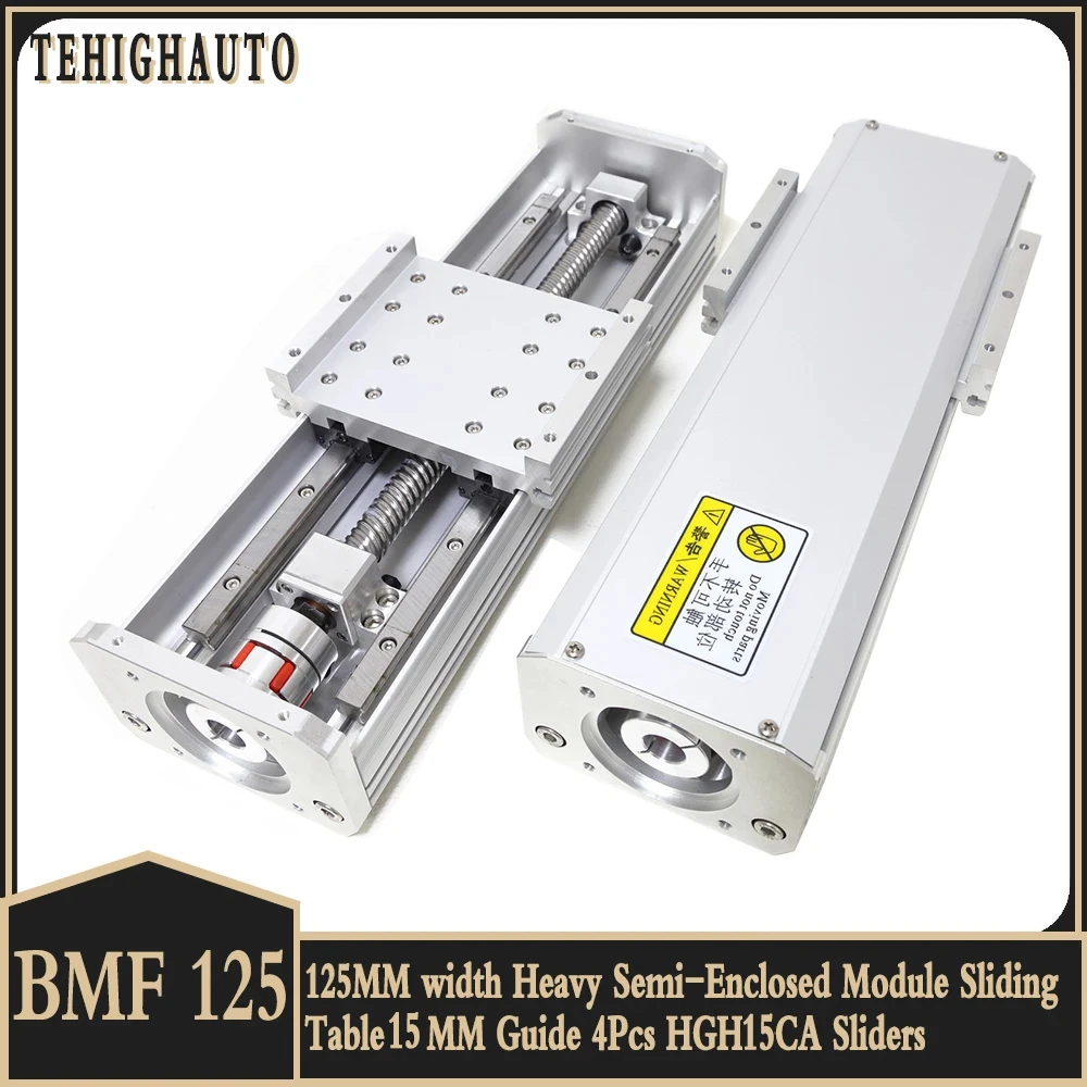 Pesado Semi-fechado Módulo Mesa Deslizante Hgh15ca Sliders Ballsscrew Sfu2005 Workbench Módulo Linear 15 mm Guia 125 mm Largura Pcs