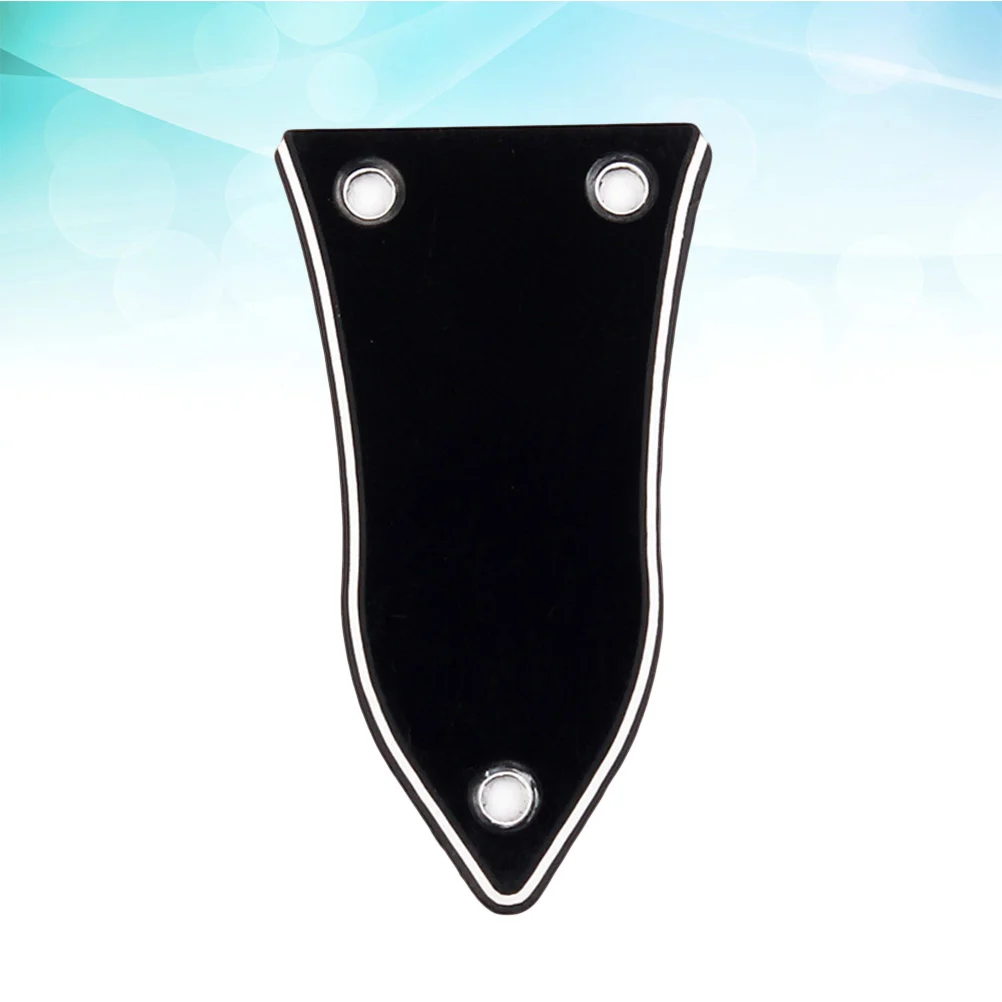 

3 Holes 3 Layers Truss Rod Cover for Electrical Guitar Bass Electric Guitar Replacement Parts GR17 (Black)