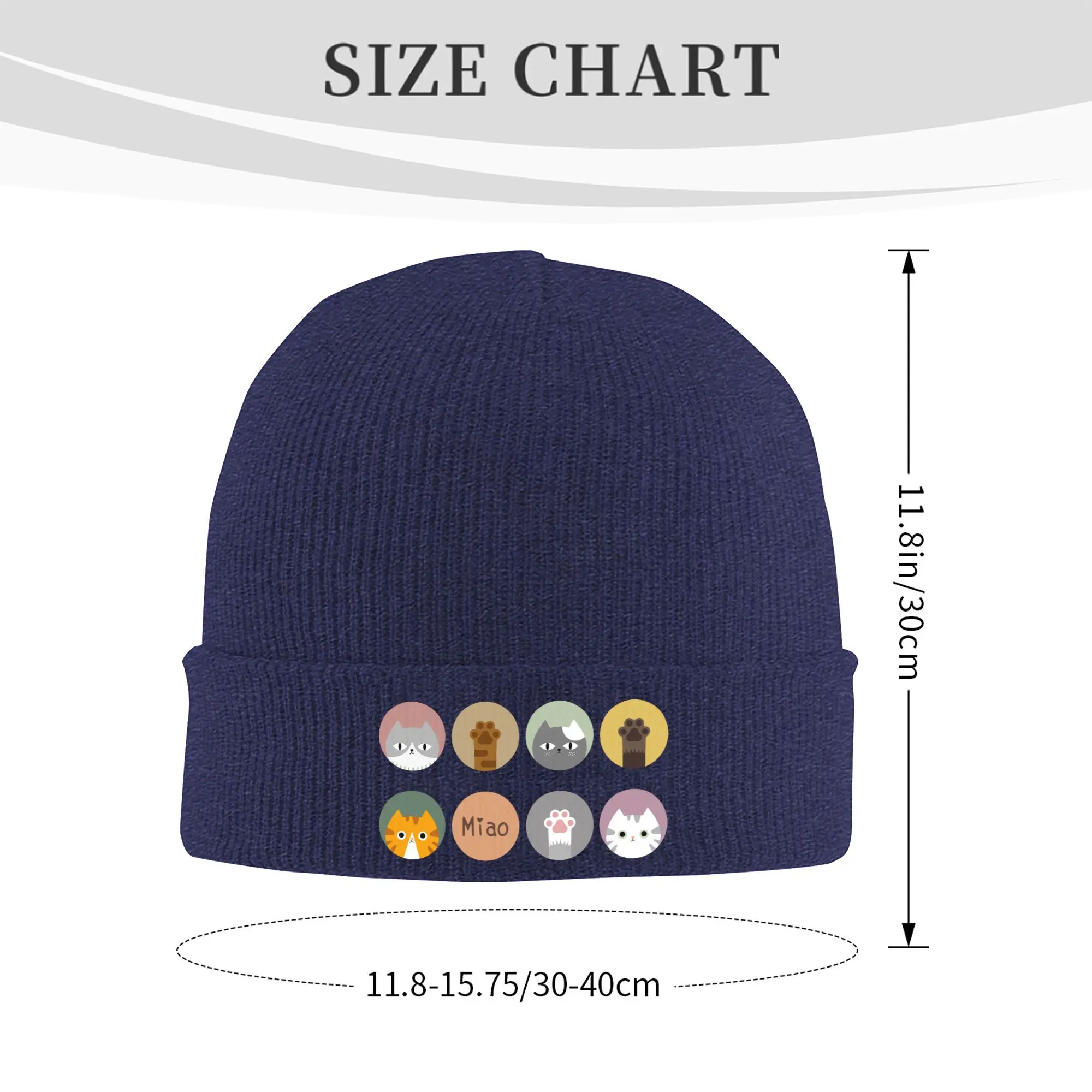 Moe Cat Seal Knitted Yarn Cap Fashionable and Fun Baseball Hat Sunshade and Outing Hat Festival Gift Selection and Customization