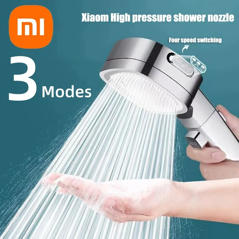 Xiaomi Hogedrukdouchekop Waterbesparende douchekoppen met 3 standen Verstelbare watermassagesproeier Badkameraccessoires voor thuis