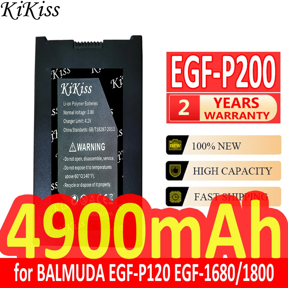 

4900mAh KiKiss Powerful Battery EGF-P200 EGFP200 for BALMUDA EGF-P120 EGF-1680/1800 EGF-1800