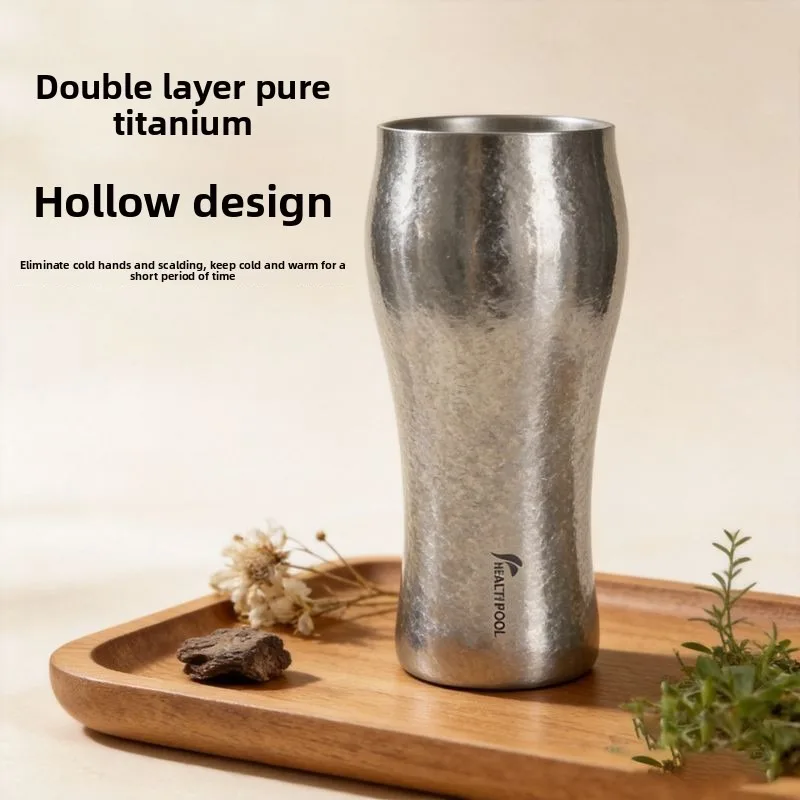 Wine glass 700ml large capacity double layer thickened bacteriostatic