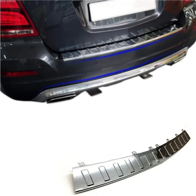 Car Stainless Rear Bumper Protector Trunk Door Plate Cover Trim For Mercedes Benz GLK-Class W204 GLK260 GLK300 GLK350 2012-2015