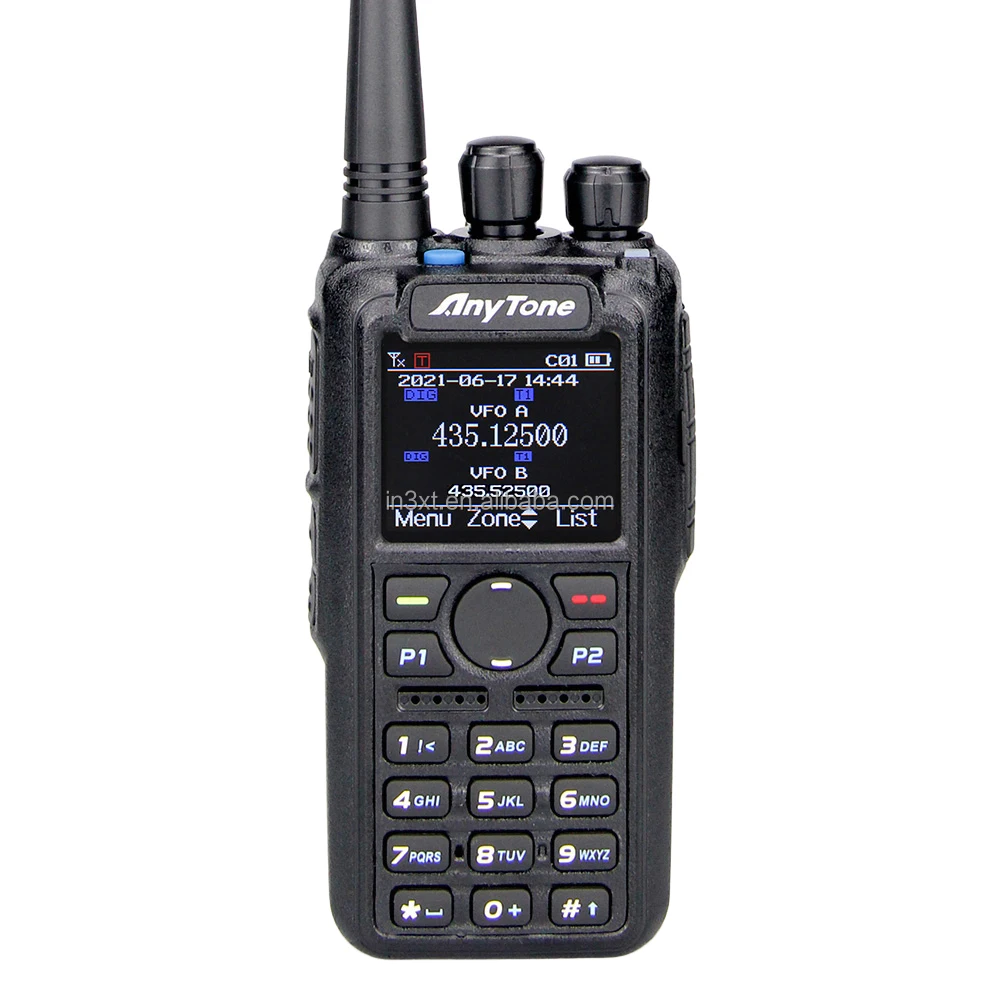 AnyTone DMR Radio AT-D878S GPS UHF Digital Walkie Talkie 9W 3100mAh AES 256 Encrypted Dmr Digital Radio Ham Radio Anytone 878