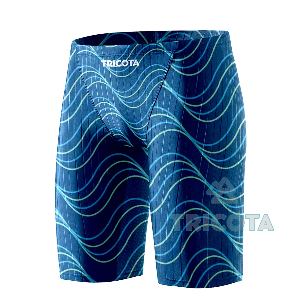 Rash Men Swim Jammer Swimwear Durable Athletic Training Endurance Swimming Trunks Summer Beach Pants Breathable Surfing Shorts