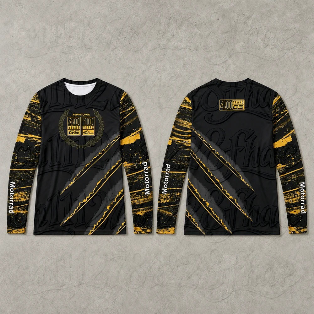 New Motorrad Jersey Men Long Sleeve T Shirt Regular Fit Motorcycle Clothing Anniversary Celebration Riding Clothes Sportswear