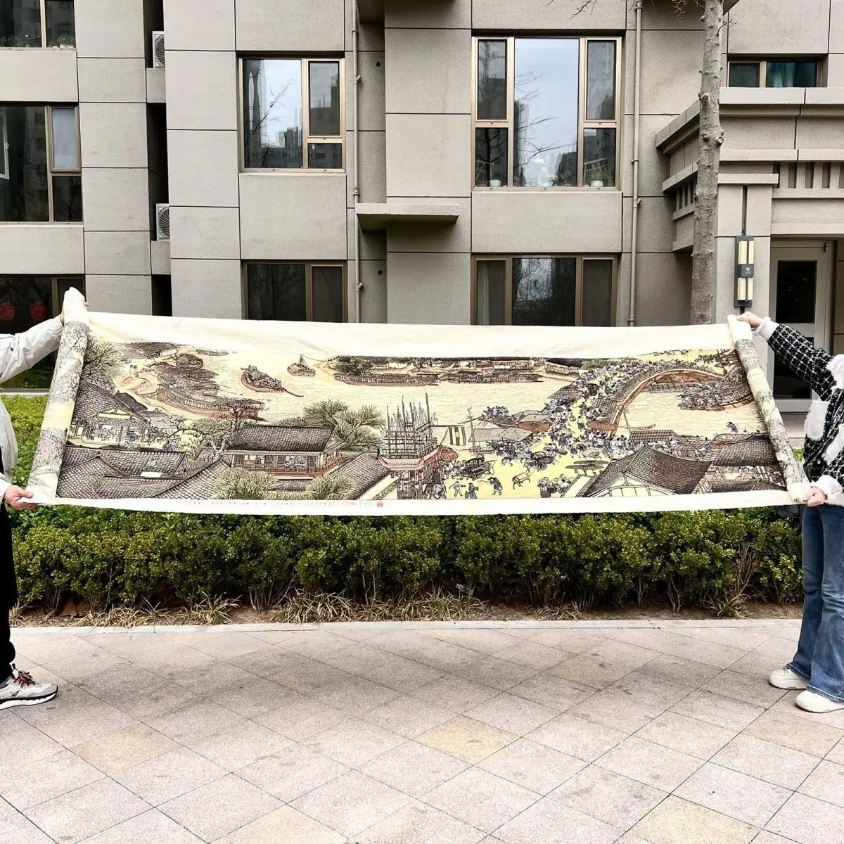 غرز متقاطعة مصنوعة يدويًا نقية، لوحات معلقة لغرفة المعيشة البانورامية، لوحات زخرفية