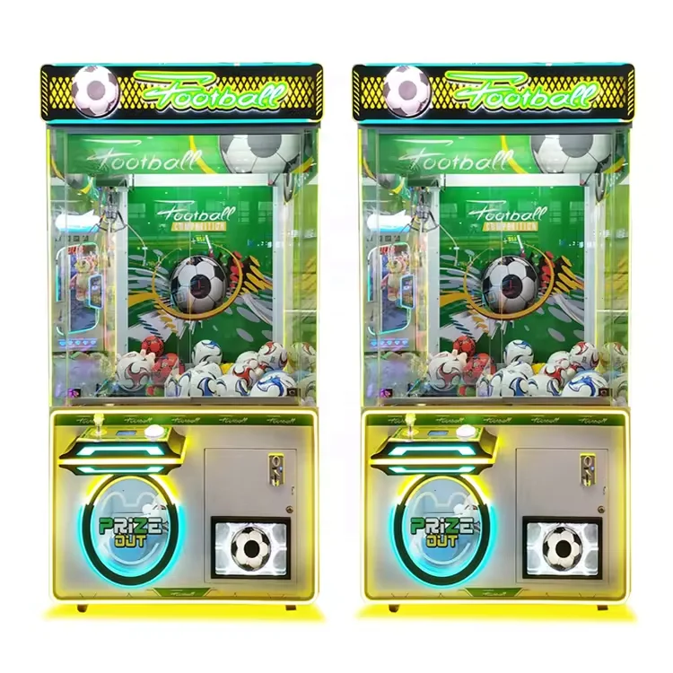 

Manufacturer Wholesale Children Arcade Toy Claw Crane Machine Coin Operated Doll Soccer Catcher Claw Vending Machines