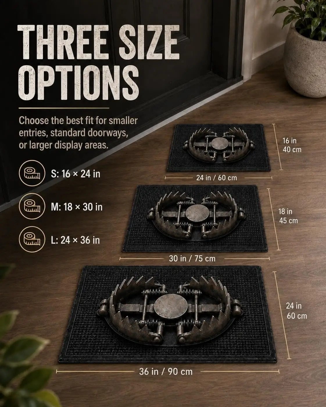 3D Optical Illusion Trap Door Mat for Entryway and Porch | Realistic Printed Illusion | Flat Visual Effect |Indoor & Porch Decor