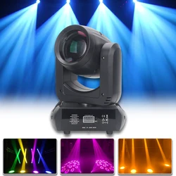 YUER-Mini LED Iluminação Cénica com Cabeça Movente, Ponto De Feixe, Controle De Voz, Home Party, Decoração De Casamento, Bar, Disco, DJ, DMX512, 18 Prims, 150W