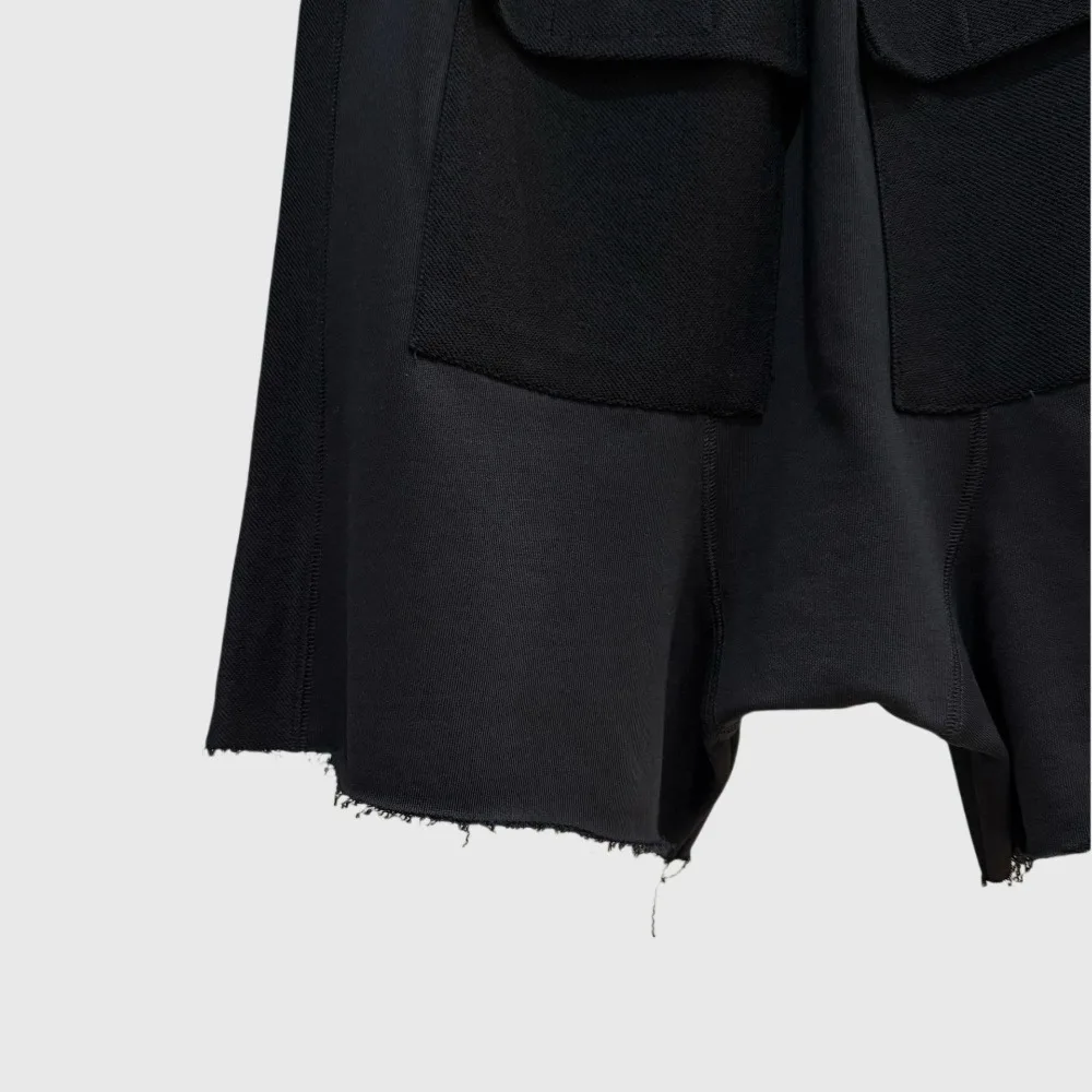 High Street Cotton Ro Shorts Men's Five Quarter Work Pants with Normal Crotch Drawstring Casual and Fashionable Summer Shorts