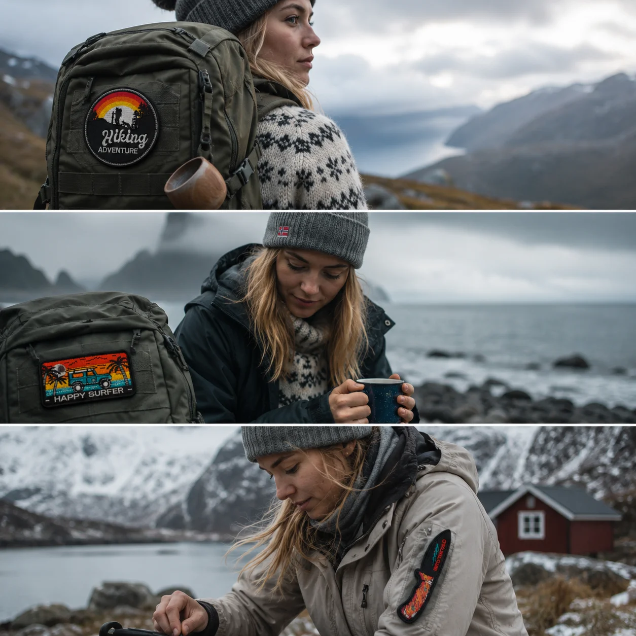 Outdoor-Abenteuer Bestickter Moral-Patch Wandern Camping Surfen Klettverschluss-Abzeichen für Rucksack Hut Jacke Weste – Detail 3