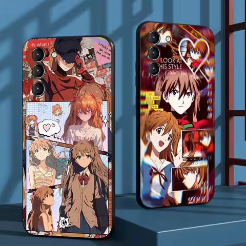 Asuka cool anime japan girl Phone Case For Samsung Galaxy S25 S24 S23 S22 S21 S20 Plus Ultra Note20 Soft Black
