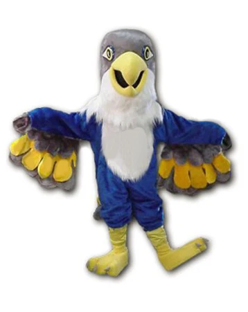 Best Sell Blue Falcon Mascot Costume Adult Size Cartoon Character Eagle Bird Mascotte Mascota Outfit Suit Fancy Dress SW1139