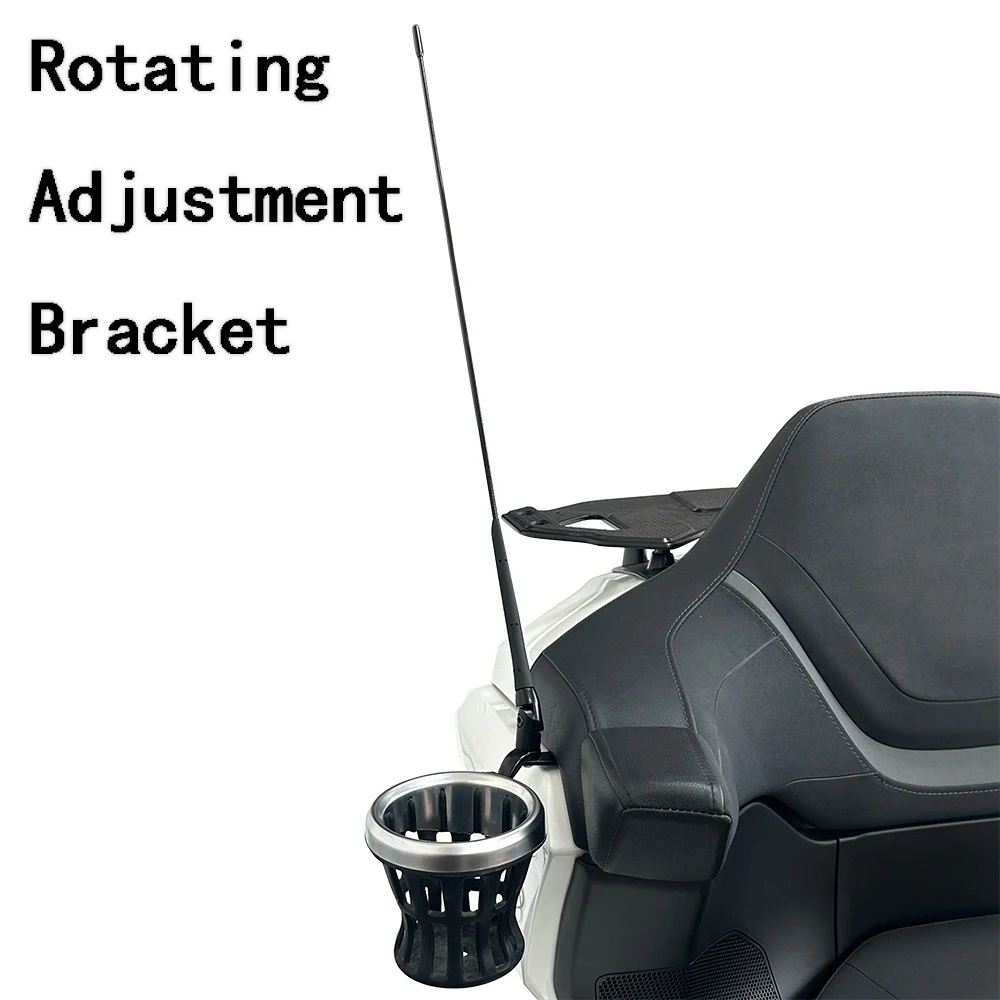 Panical 360° Rotation Adjustable Kit Antenna Set Extension Bracket Bar Trunk Left Right For Honda Gold Wing GL1800 2018-2024