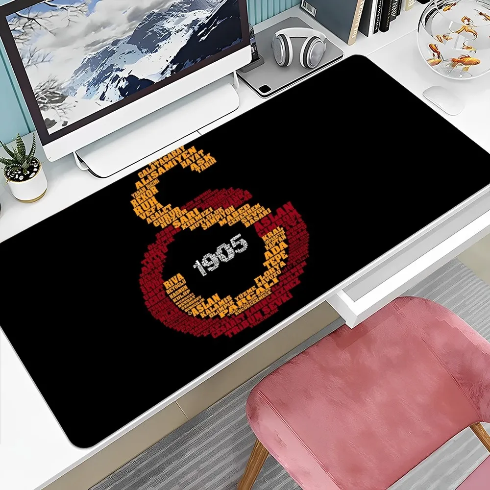 1905-G-Galatasaray logo Large XXL Thickened Mouse Pad Oversized Gaming Keyboard Notebook Table Mat