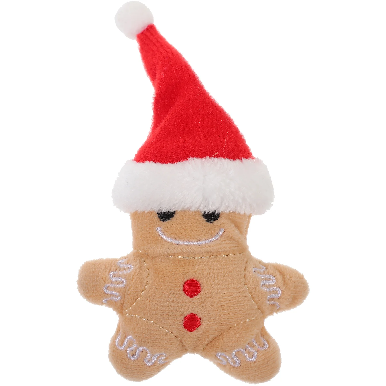 Plush Dog Toy Gingerbread Man Shape Cat Funny Toys Kitten Teething Chew Catnip Small Christmas