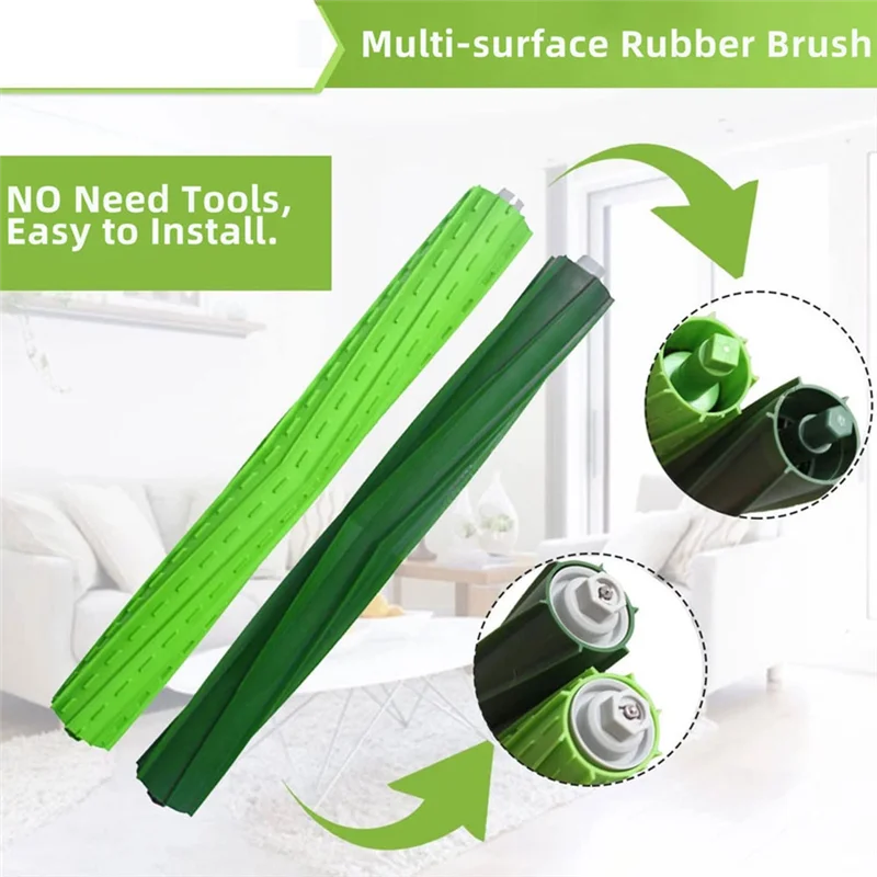 Совместим с роботом-пылесосом Irobot Roomba S9 9150/S9+ Plus 9550, фильтр Hepa, основная боковая щетка, сменный мешок для пыли, аксессуары