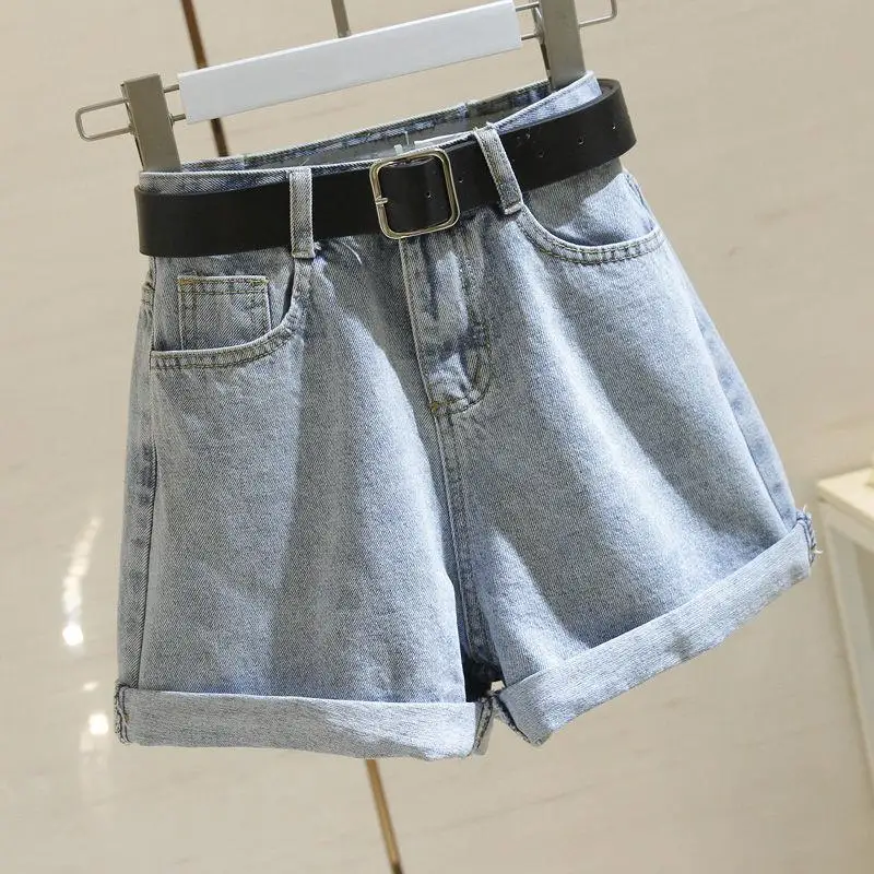 Frauen Sommer Midi Shorts Rock Hüfte Zipper Taste Taschen Vintage Casual Elegante Party Mode Casual Denim