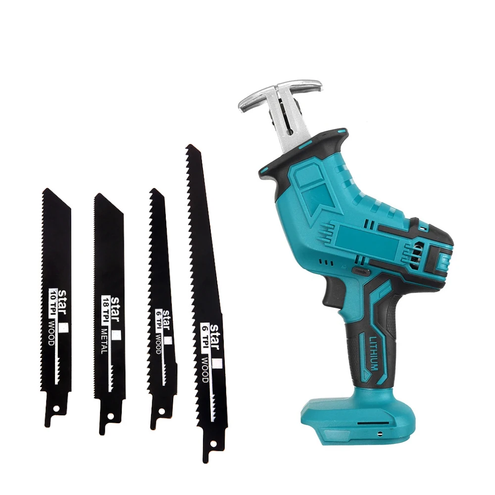 Imagem -06 - Cordless Elétrica Alternativa Saw 18v Makita Battery Multifuncionais Serras Elétricas Portáteis Metal e Madeira Corte Sabre Saw