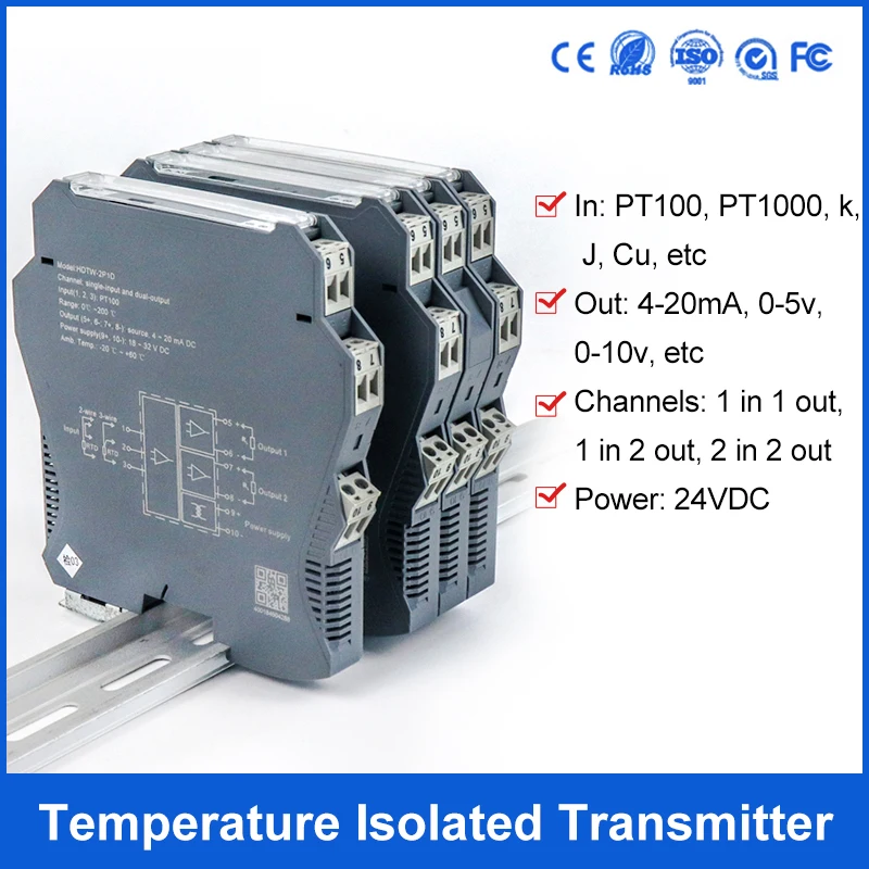 Intrinsically Safe Barrier Signal Isolator Analog Output Safety Barrier For Hazardous Areas