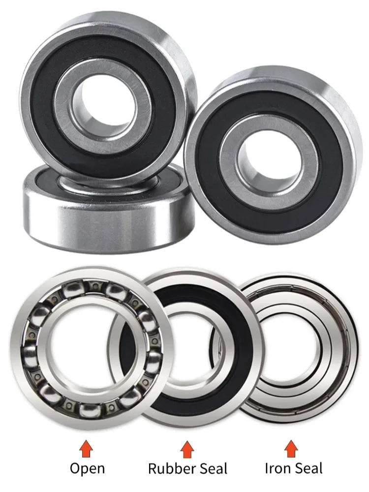 1 pièce Roulement à billes à gorge profonde 6000 RS ZZ 6000N 10*26*8MM pour outils électriques et moteurs, haute et basse vitesse