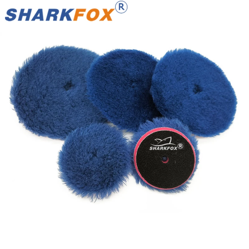 Sharkfox  3/5/6Inches Wool Polishing Disc Heavy Cutting Polishing Buffing Pads Car Paint Care Tools Polisher Pads Accessories