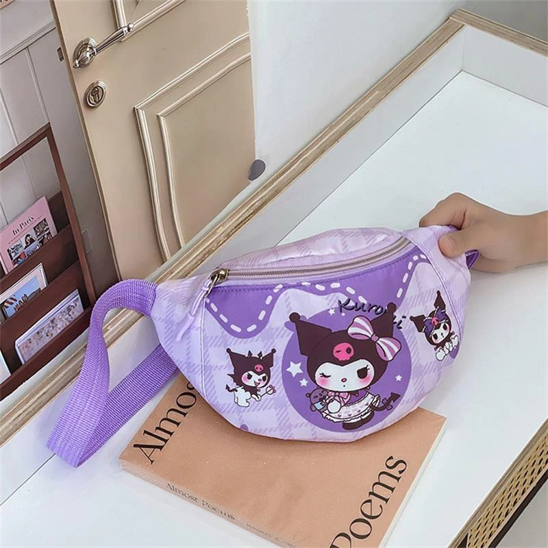 

Sanrio Cute Children's Waist Bag Chest Bag Large Capacity Shoulder Bag Girls Boys Fashion Crossbody Bag Casual Kids Gift