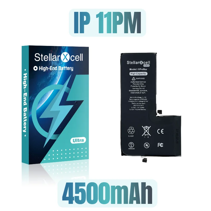 StellarXcell Ultra High capacity batterij 7037 TI voor iPhone 7 8 X XR XRMAX XS 11 12 Pro 13 mini 14 Plus 15 Pro Max met gratis gereedschap