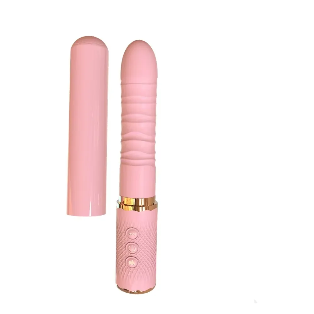 10 Telescoping Vibrator for Women G-Spot Thrusting Dildo Female Masturbator Clitoral Stimulator Adult Sex Toy
