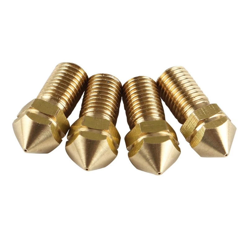 Ultimaker3 3DPrinter Replace Print Brass Nozzle 0.4mm for UM3 Spare Parts 3.0mm Filament 4Pcs/set