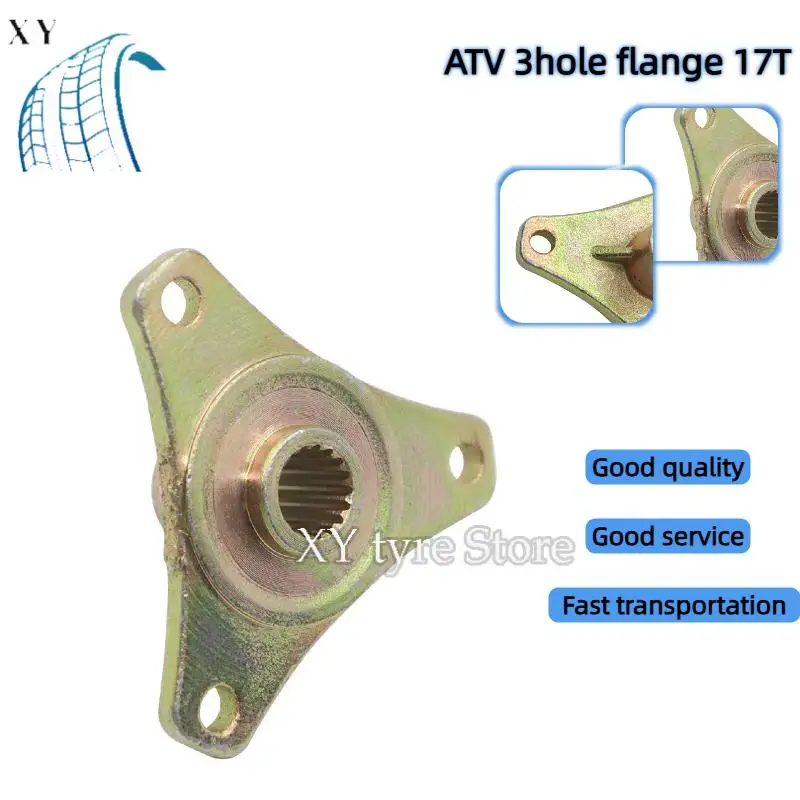

17-зубчатый вращающийся фланец с 3 отверстиями – модифицированный пляжный автомобиль, квадроцикл, электромобиль, заднее колесо, барабанный сердечник, фиксированное сиденье и ступичное сиденье