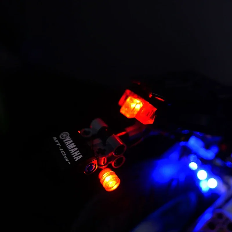 Zestaw świateł LED RC DIY do modelu motocykla LEGO 42159 MT-10 SP Zestaw klocków do budowy samochodów (tylko światło LED, bez modelu klocków)