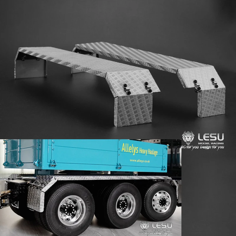 Metal Fender For 1/14 RC DIY 3Axles Tamiyay Dumper LESU Truck Car Model Parts Outdoor Toys TH10233