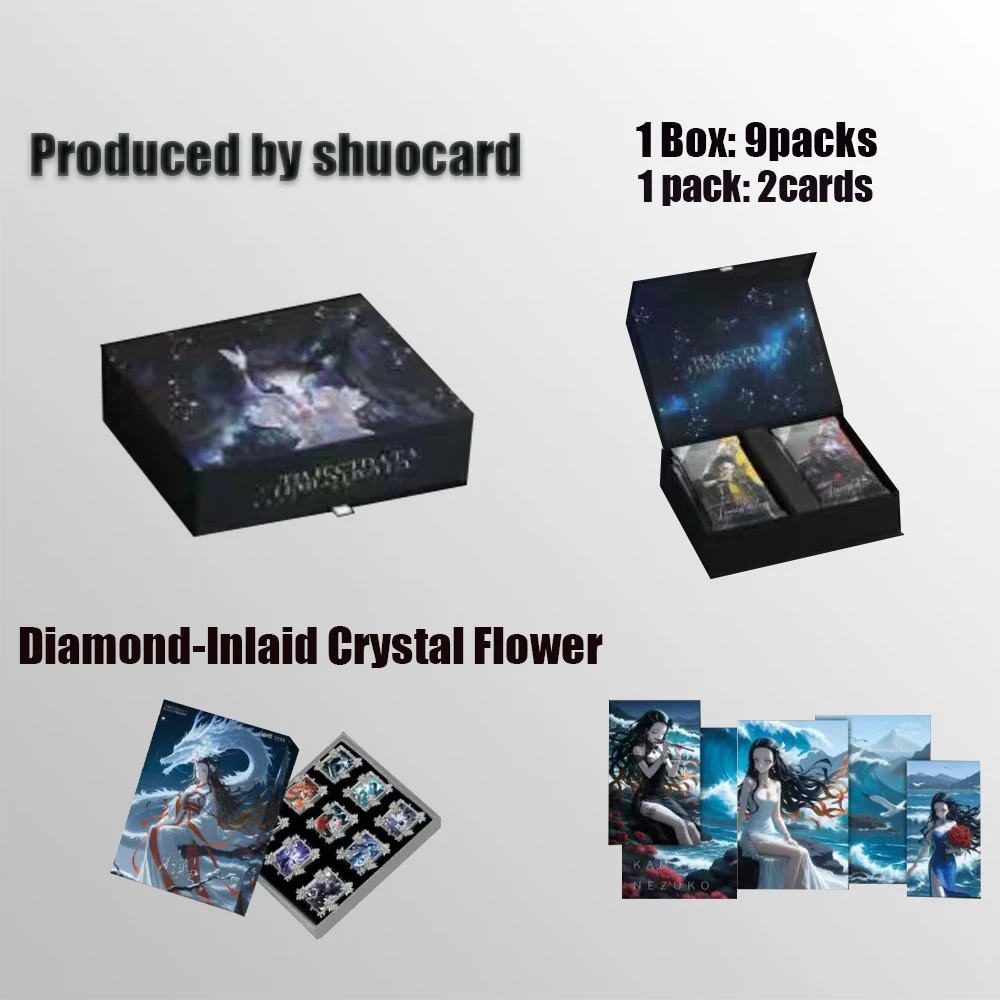 

Latest Case Qianqiu Painting Industry Demon Slayer Collection Cards Booster Box Anime Playing Character Party Toy Hobbies Gifts