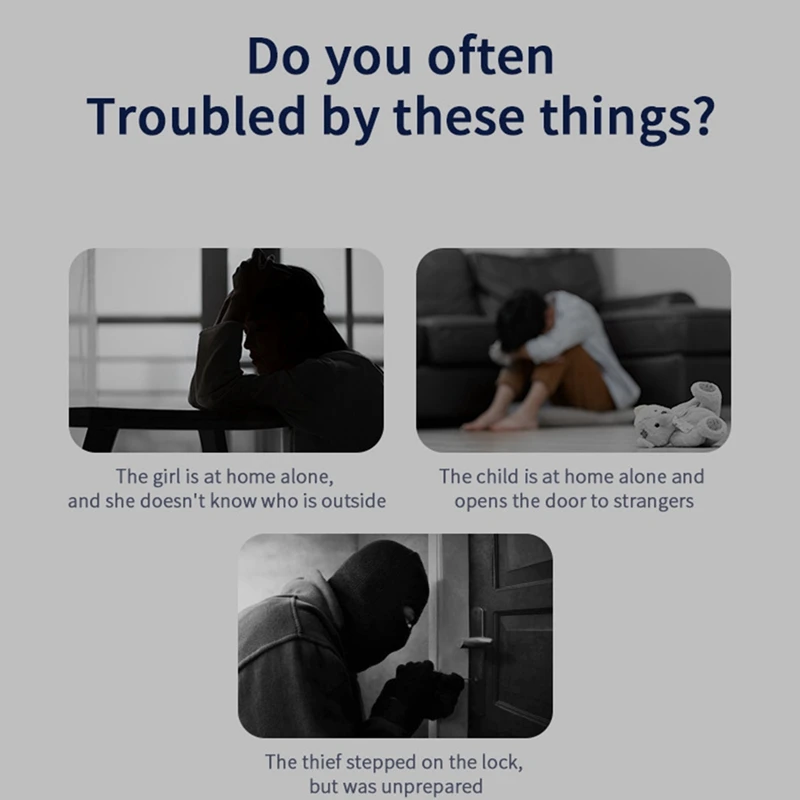 WIFI Doorbell Camera With 125° Wide Angle Visual Chime Smart Video Doorbell HD Video Night Vision Supports Cloud Storage