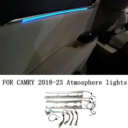 Ambient Light Decorative Light LED Car 4 Door Light For Toyota Camry XV70 2018 2019 2020 2021 2022 Atmosphere Lamp Ice Blue