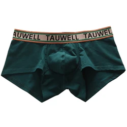 Men's cotton boxer shorts breathable fashionable sexy Solid color youth trendy simple sports Boxers