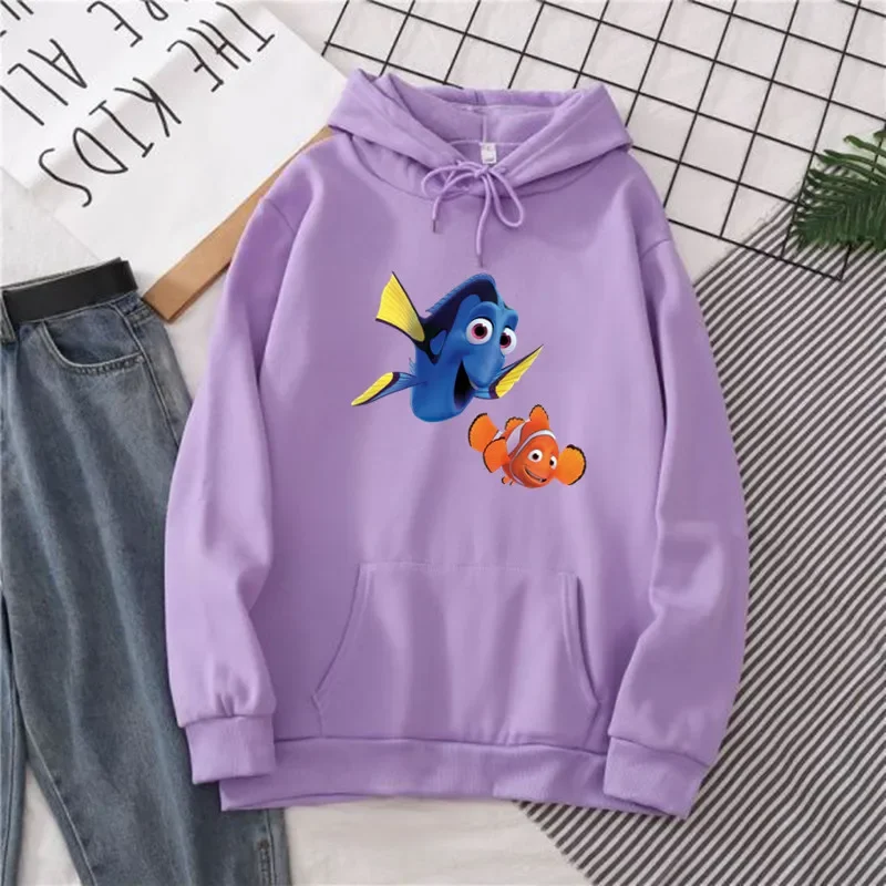 Finding Nemo Women's Hoodie Cartoon Cute Fish Hoodies Casual Crewneck Sweatshirt Winter Clothes Women 90s Tops clothing