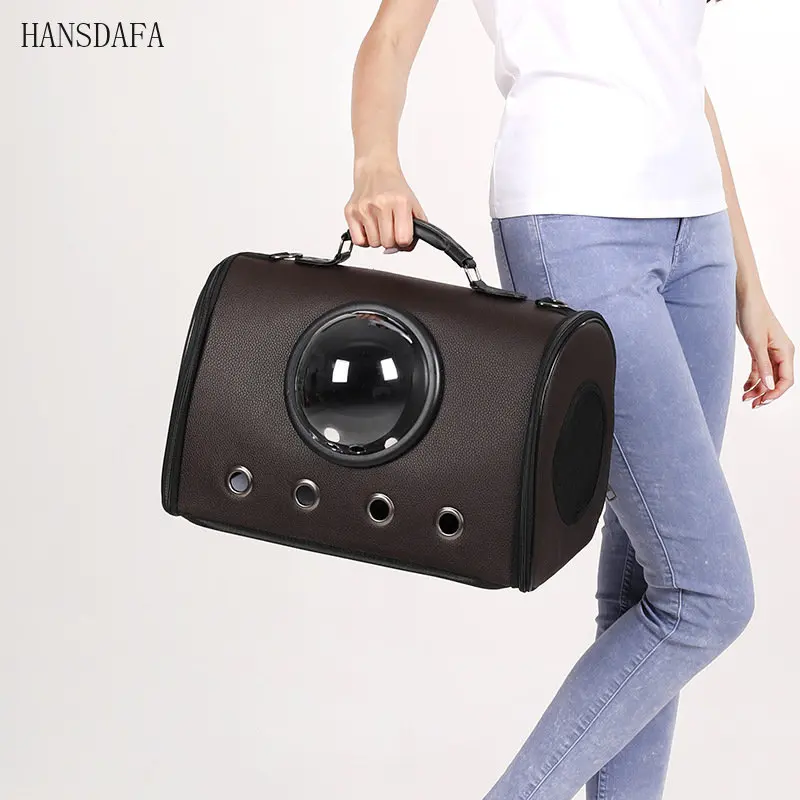 Airplane and Car Travel Dog Carriers Cataria Bubble Soft-Side Cat Pet Carrying Bag Airline Approved Foldable Dog Carrier Bag